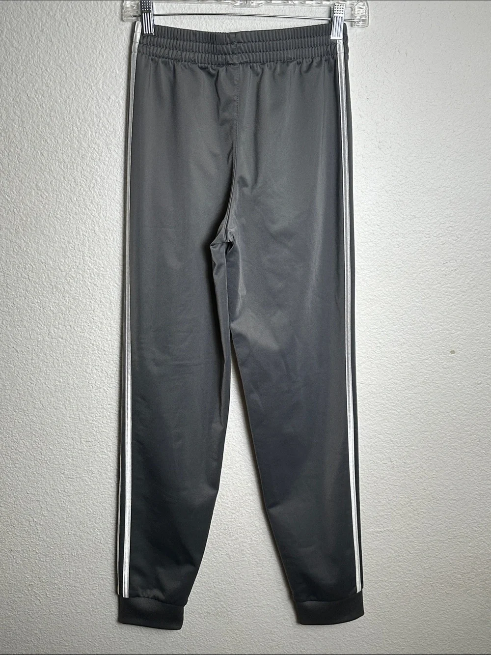Adidas Gray Track Pants Pull On Youth Kids Size Large 14/16